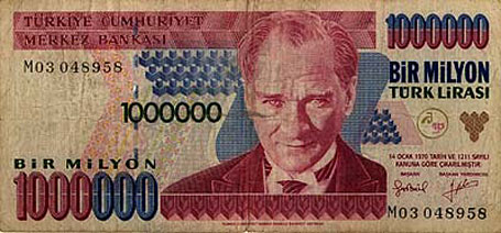 Turkish bank note