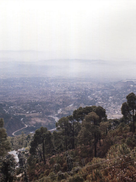 View down the mountain