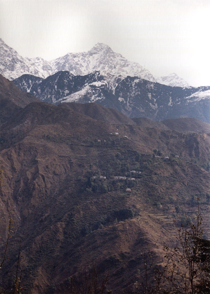 Himalayas in the distance
