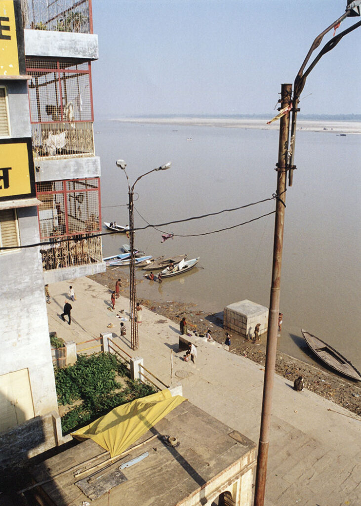 View from our window on the Ganges