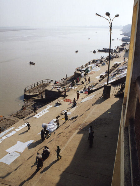 View from our window on the Ganges