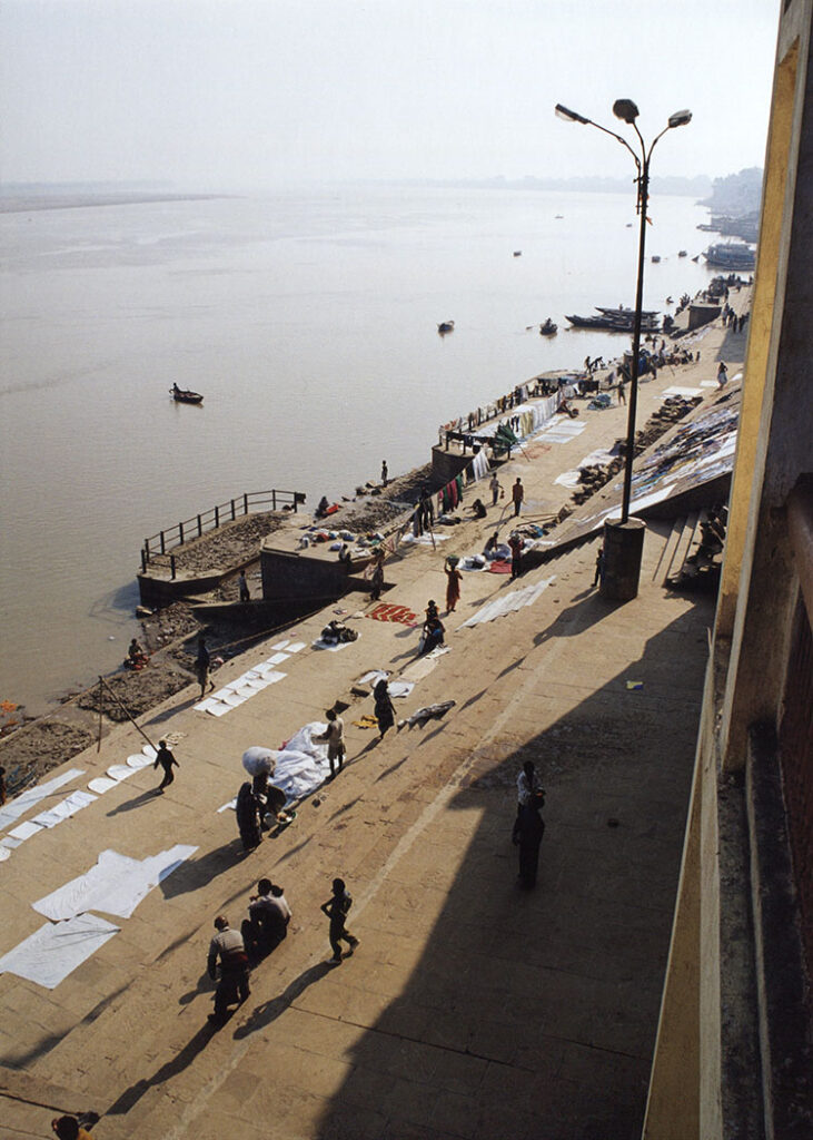 View from our window on the Ganges