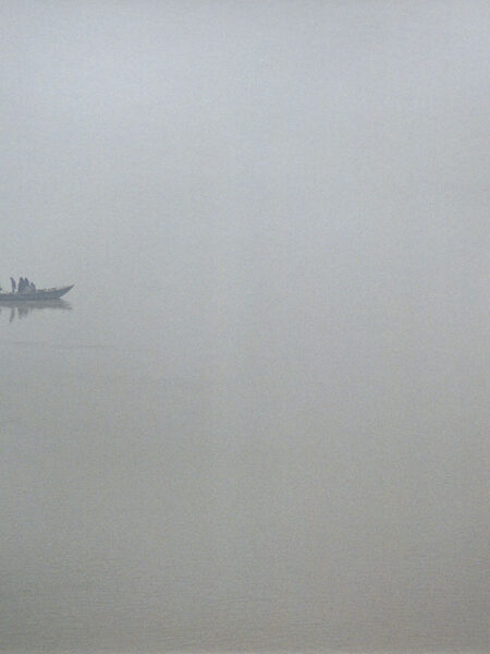 Morning boats on the Ganges