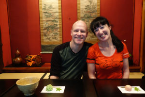 Matcha green tea and desert at Shima geisha house