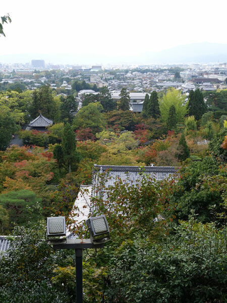 View from the hill behind Eikan-do