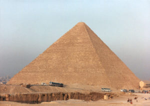 The pyramid of Cheops/Khufu (the Great Pyramid)