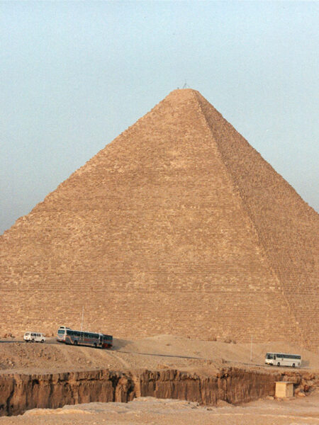 The pyramid of Cheops/Khufu (the Great Pyramid)