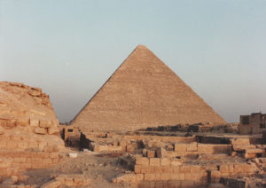 The pyramid of Cheops/Khufu (the Great Pyramid)