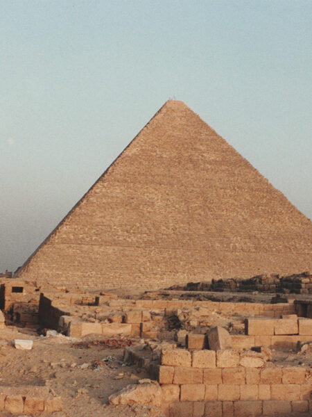 The pyramid of Cheops/Khufu (the Great Pyramid)