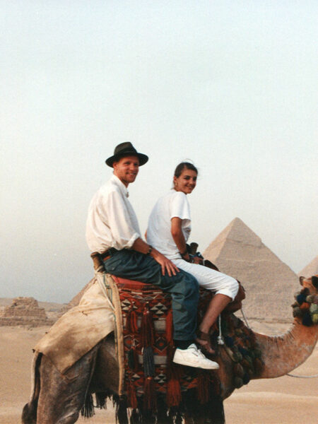 Tourist pics near the pyramids