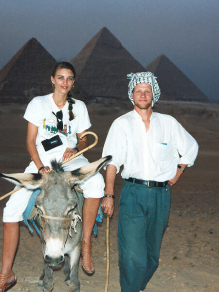 Tourist pics near the pyramids