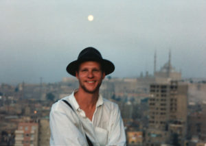 Night falls over Cairo (taken on the minaret of Ibn Tuloun mosque)