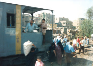 On the train to Luxor