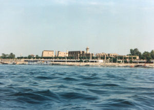 Luxor temple from the Nile