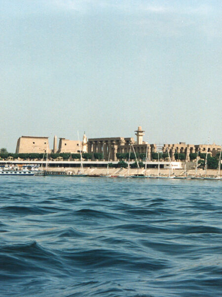 Luxor temple from the Nile