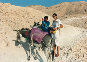 Heading to the Valley of the Kings by donkey