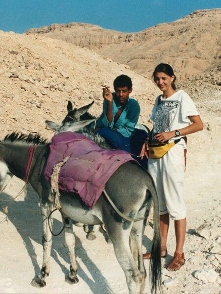 Heading to the Valley of the Kings by donkey