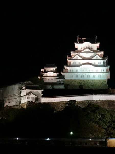 Himeji castle by night