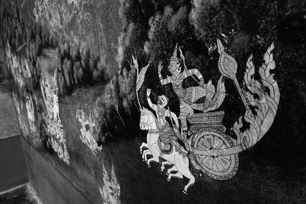 Ramayana mural (Photo by Carol)