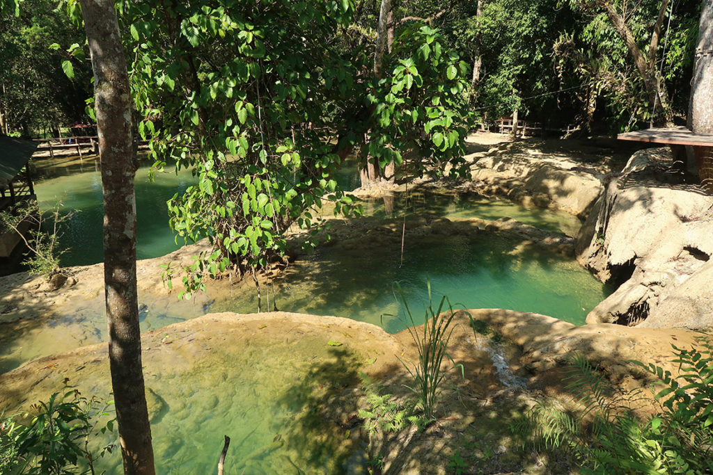 Waterfall and pools