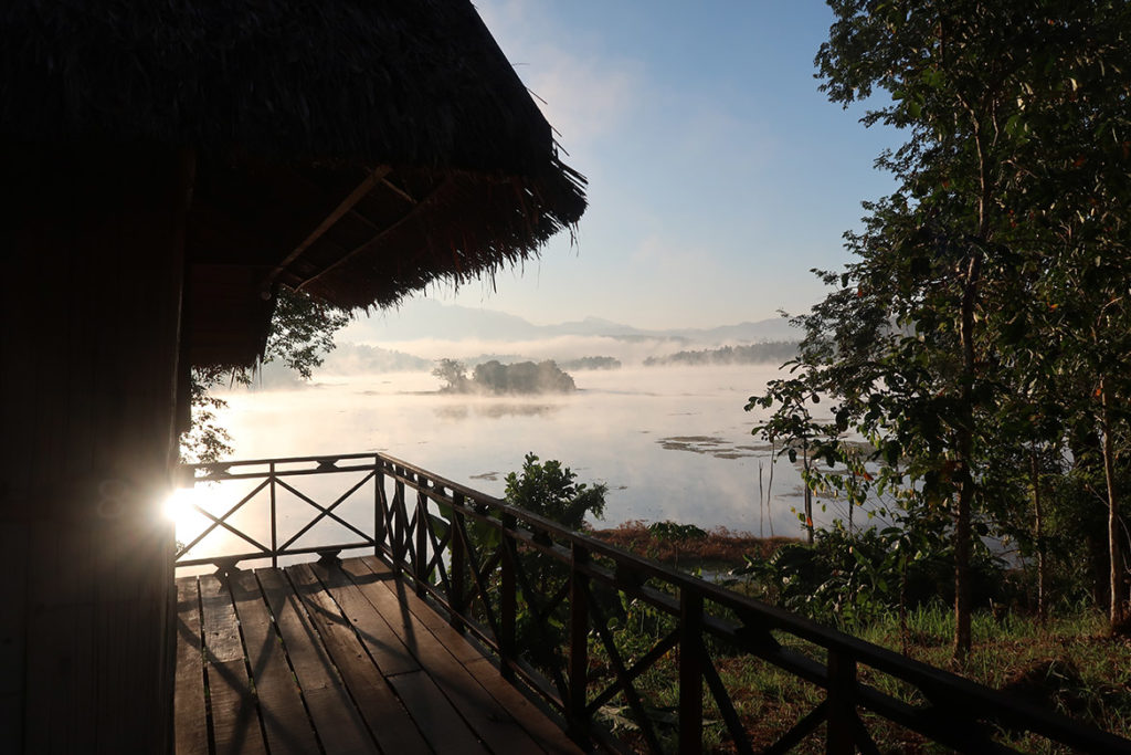 Morning from our bungalow