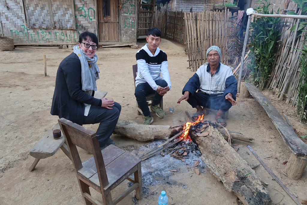 Morning around the fire