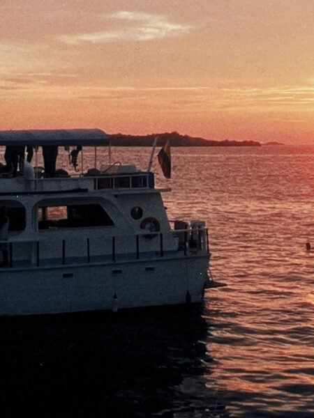 Sunset at anchor