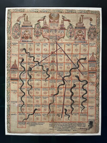 Gyanabaji board (Snakes & Ladders), 18th century CE