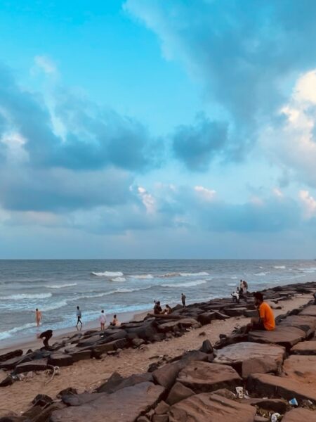 Dipping my feet in the Bay of Bengal