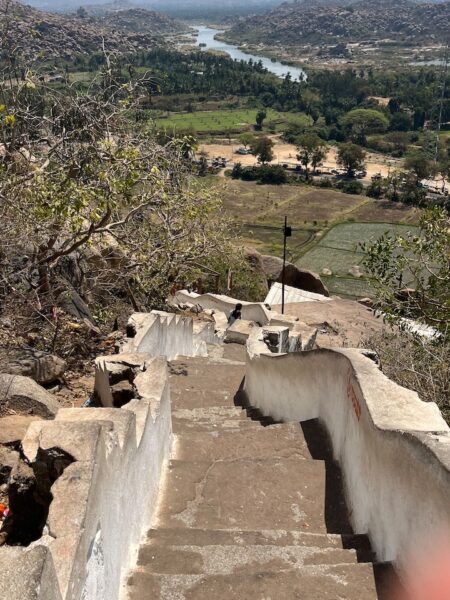 Steps up to the Hanuman temple