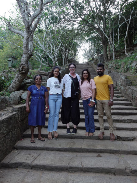 Mihintale - photo with locals