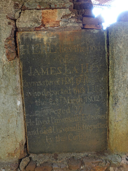 Old grave outside Fort Frederich