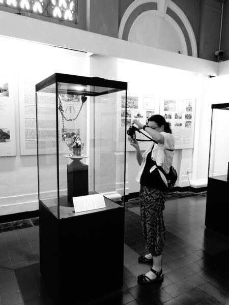 Carol at the museum