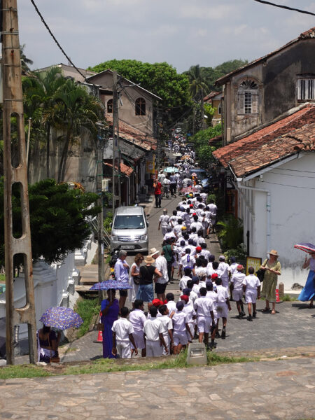 Schoolkids out for the day