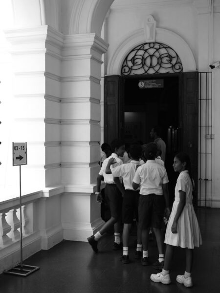 Schoolkids at the museum