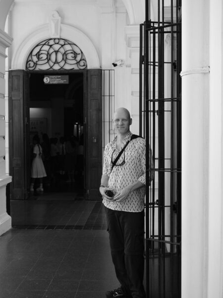 Peter at the museum