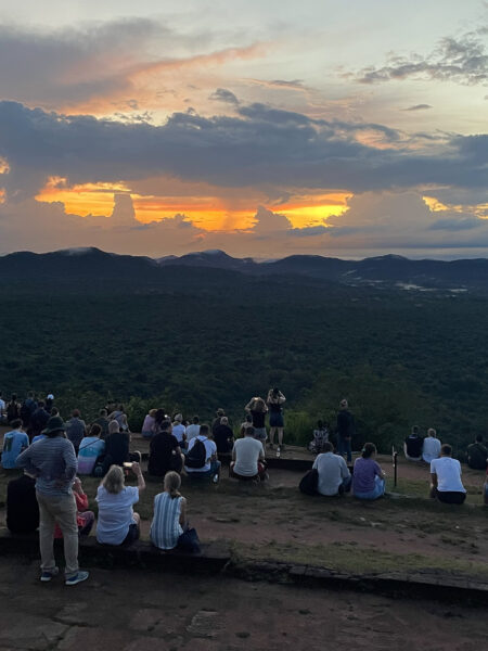 Dawn on Sigiriya rock